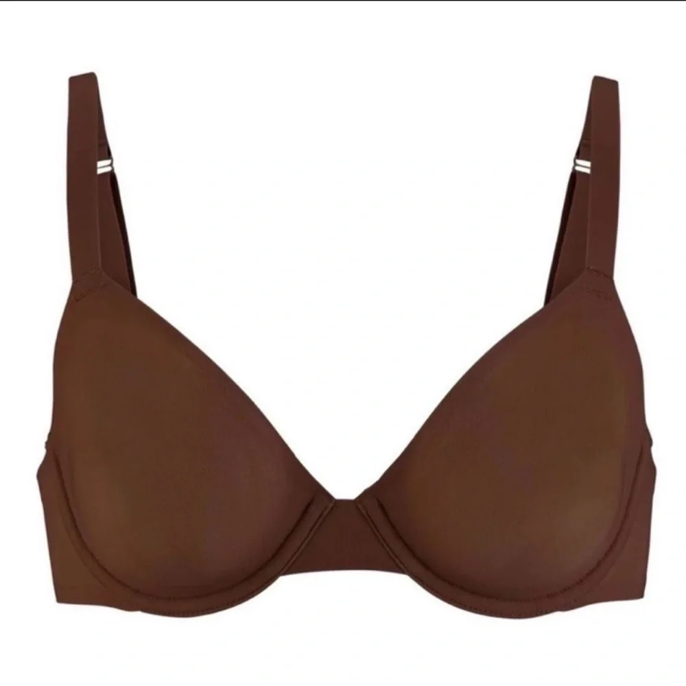 Skims naked Demi underwired stretch-mesh bra in Smokey quartz NWT - Picture 3 of 4